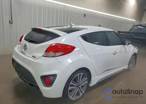 2016 Hyundai Veloster Turbo z USA, uszkodzony, nr VIN KMHTC6AE9GU272028
